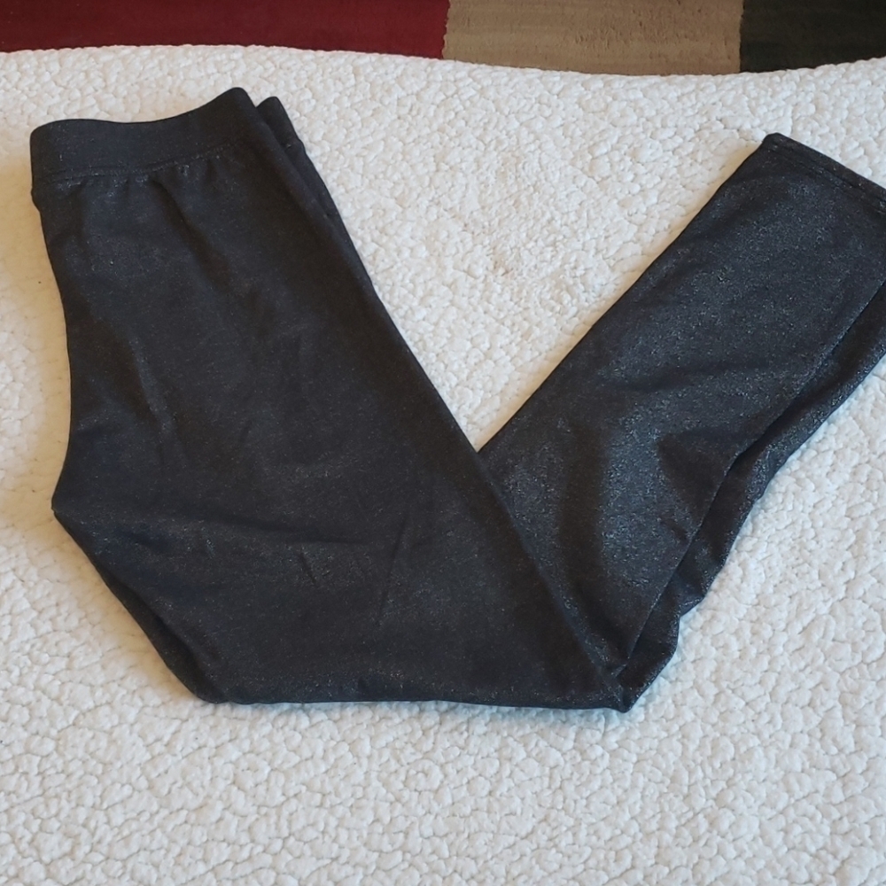 American Eagle high rise full length black sparkle leggings